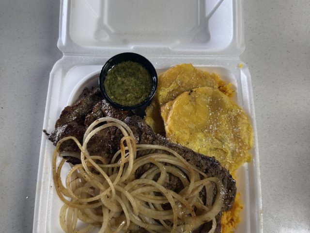 Chimichurri Steak with Grilled Onions